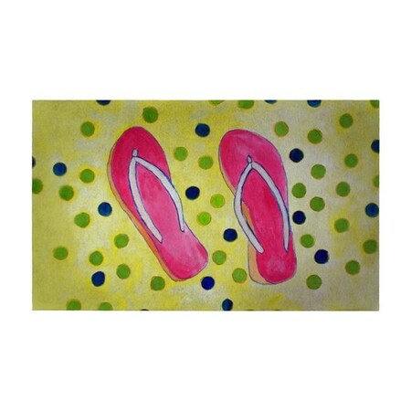 Betsy Drake Betsy Drake DM404G Flip Flops Door Mat - 30 x 50 in. DM404G